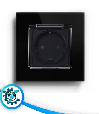 پریز با درپوش فریم شیشه Bseed Waterproof Socket