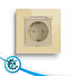 پریز با در پوش فریم شیشه Bseed Waterproof Socket