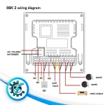 آمپلی فایر لمسی دیواری 2 اینچ S.O.S JX86K